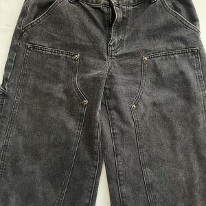 Edikted Women's Washed Charcoal Boyfriend Jeans